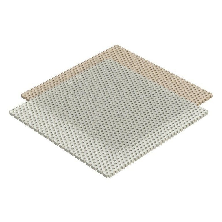 Aquaplast Thermoplast 3x3 squares, Blush or White