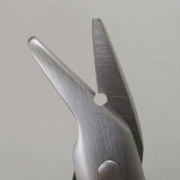 Wire Cutting notched scissor blades