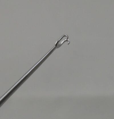 Guthrie Fixation double prong Hook, 2.0mm, flat handle, E0532