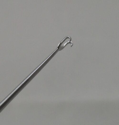 Guthrie Fixation double prong Hook, 2.0mm, flat handle, E0532